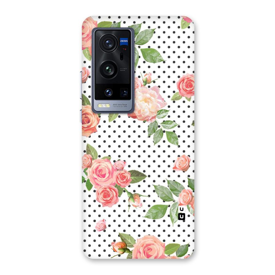 Polka Bloom White Back Case for Vivo X60 Pro Plus