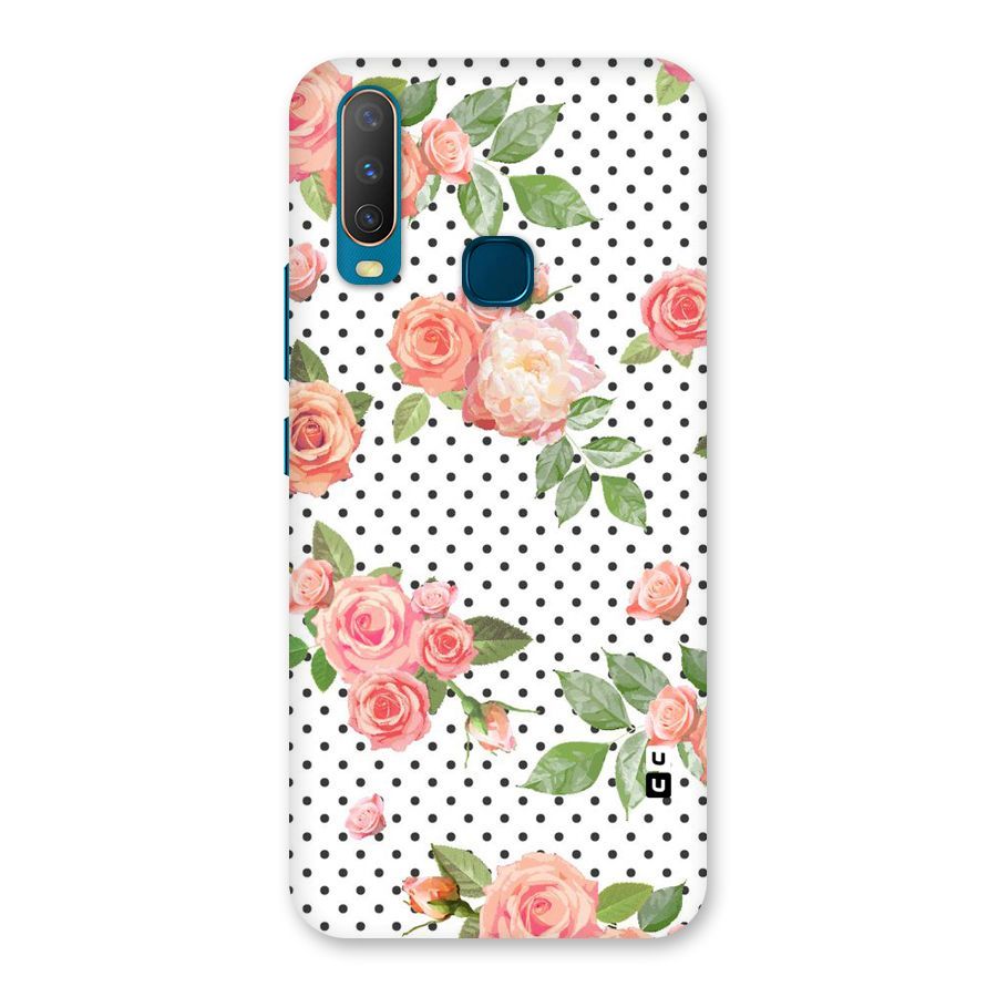 Polka Bloom White Back Case for Vivo Y12