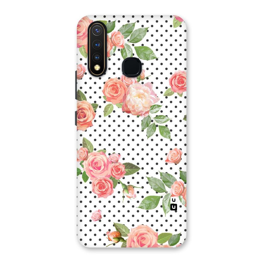 Polka Bloom White Back Case for Vivo Y19
