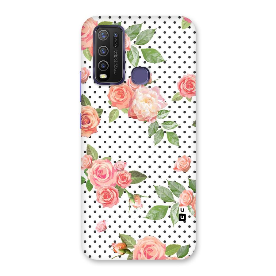 Polka Bloom White Back Case for Vivo Y50