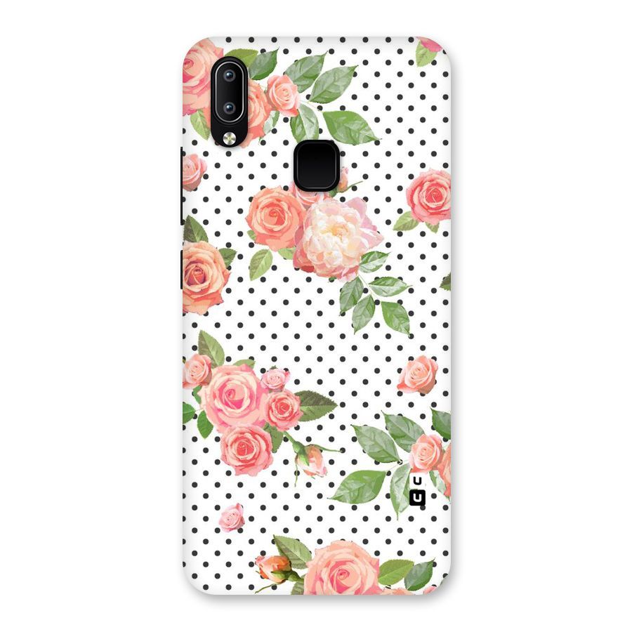 Polka Bloom White Back Case for Vivo Y93