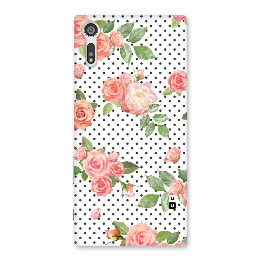Polka Bloom White Back Case for Xperia XZ