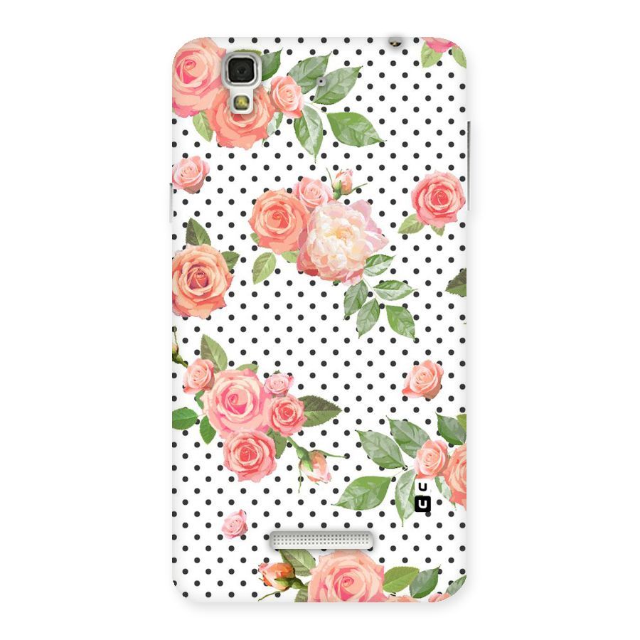 Polka Bloom White Back Case for YU Yureka Plus