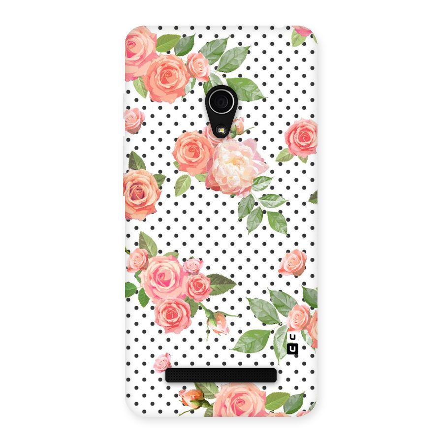 Polka Bloom White Back Case for Zenfone 5