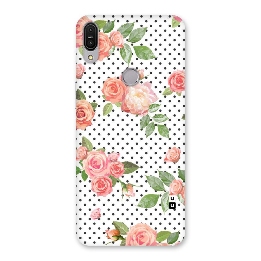 Polka Bloom White Back Case for Zenfone Max Pro M1