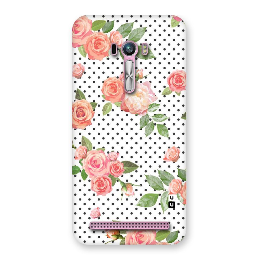 Polka Bloom White Back Case for Zenfone Selfie