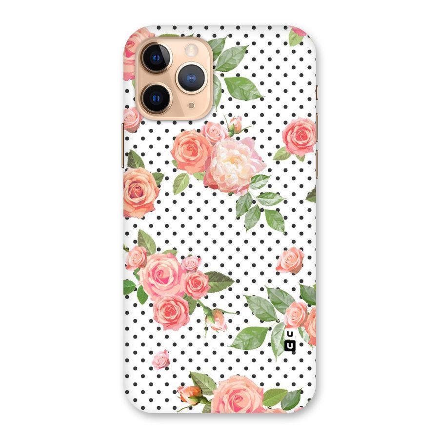 Polka Bloom White Back Case for iPhone 11 Pro