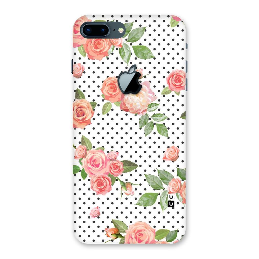Polka Bloom White Back Case for iPhone 7 Plus Apple Cut