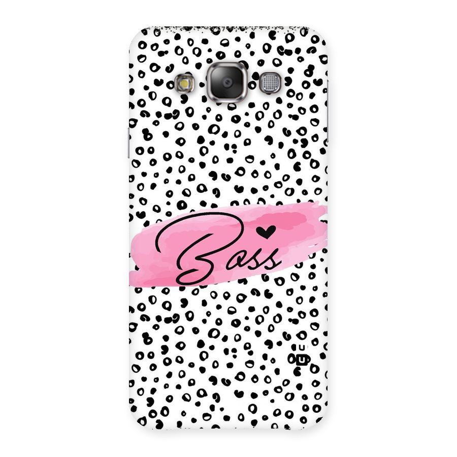 Polka Boss Back Case for Galaxy E7