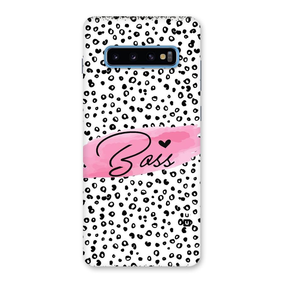 Polka Boss Back Case for Galaxy S10 Plus