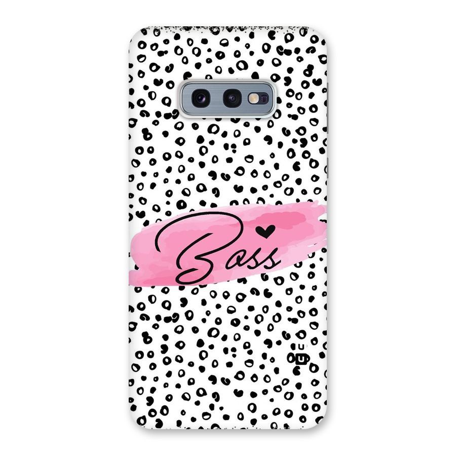 Polka Boss Back Case for Galaxy S10e