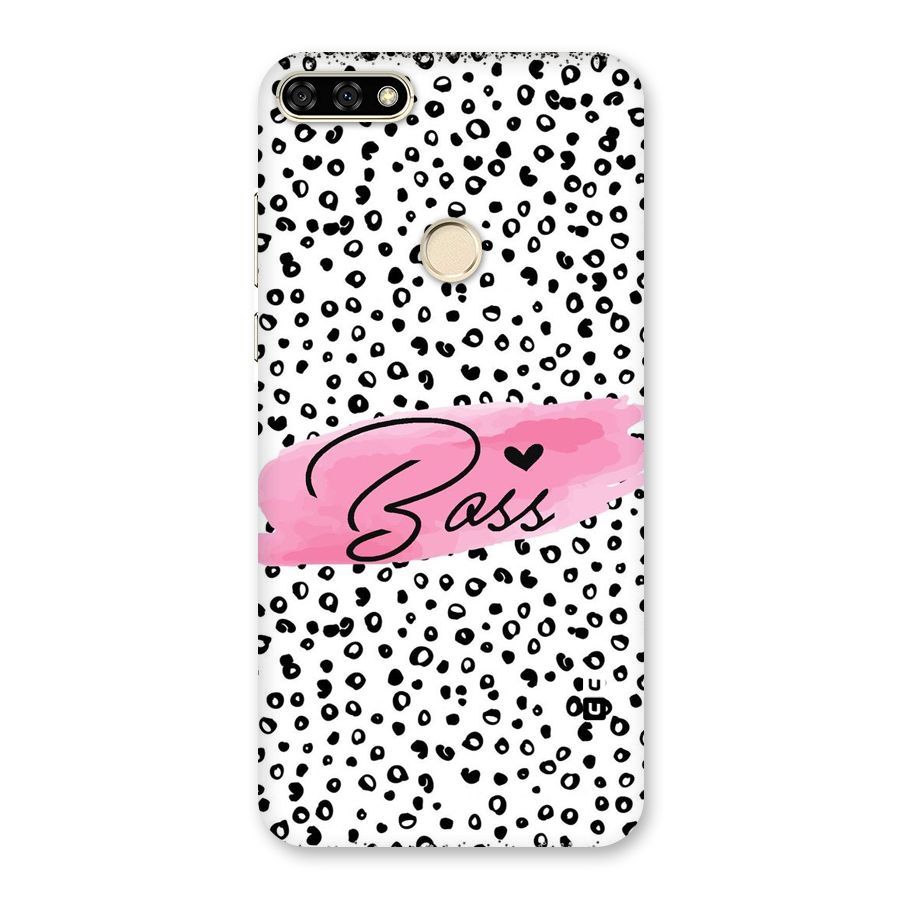 Polka Boss Back Case for Honor 7A