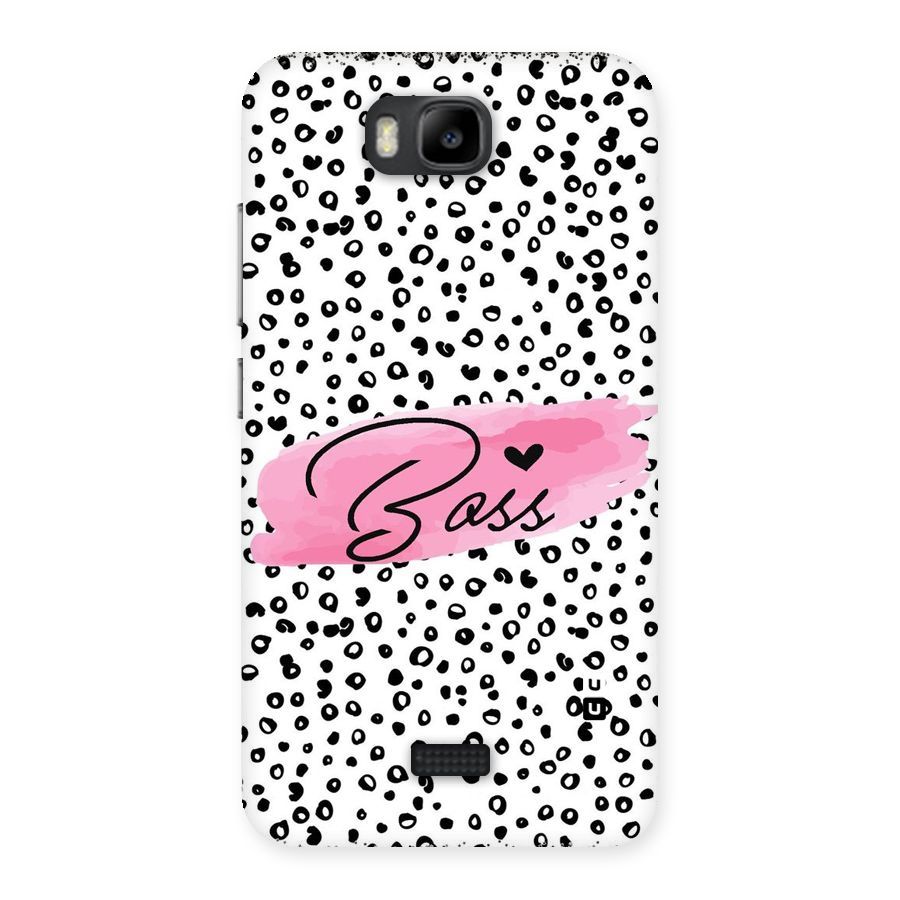 Polka Boss Back Case for Honor Bee