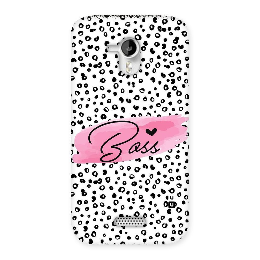 Polka Boss Back Case for Micromax Canvas HD A116