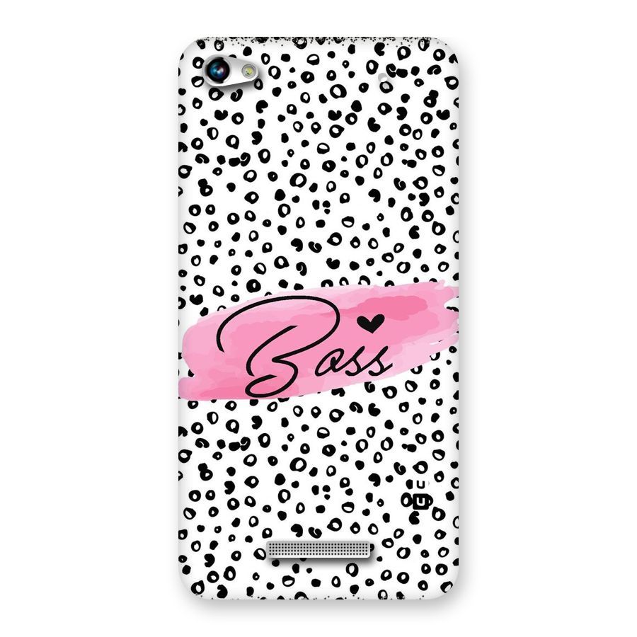 Polka Boss Back Case for Micromax Hue 2