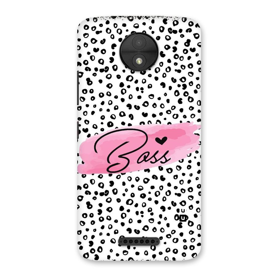 Polka Boss Back Case for Moto C