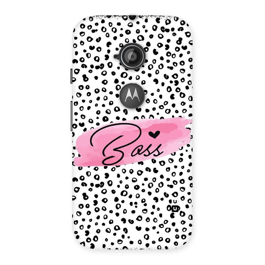 Polka Boss Back Case for Moto E 2nd Gen