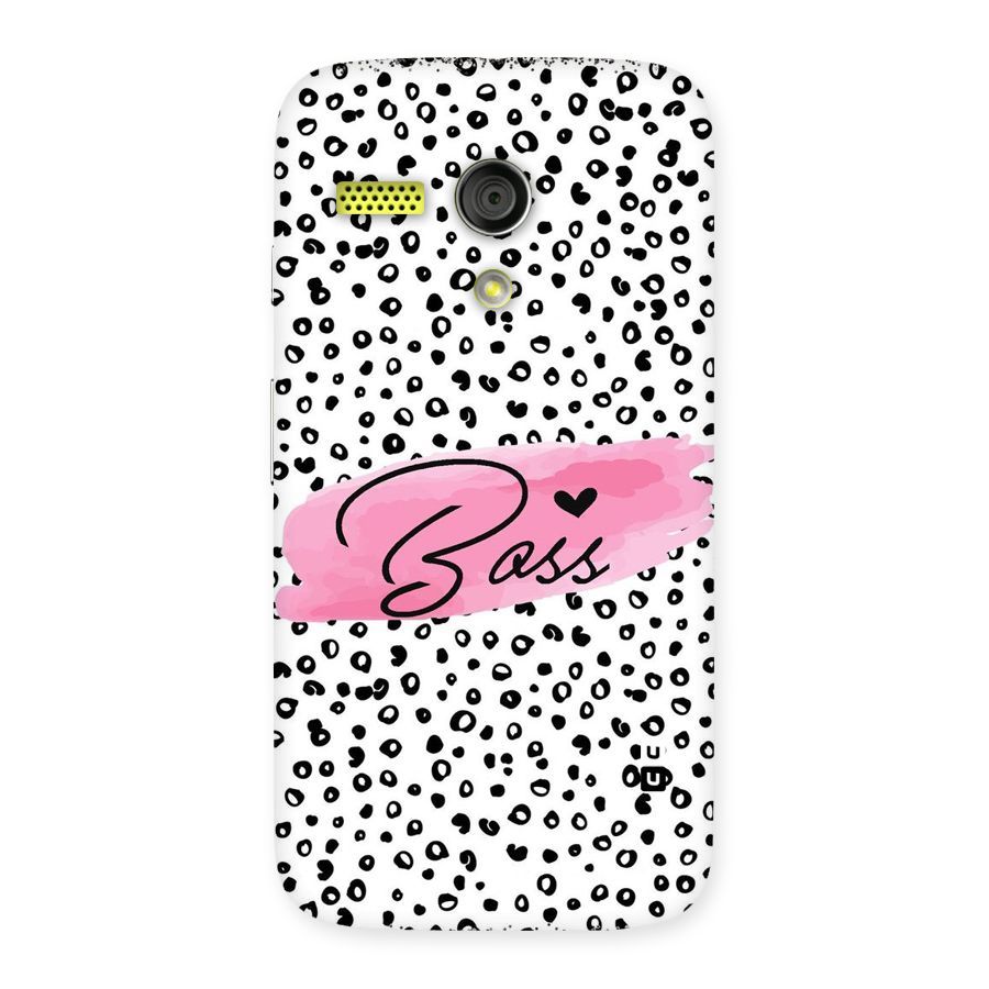 Polka Boss Back Case for Moto G