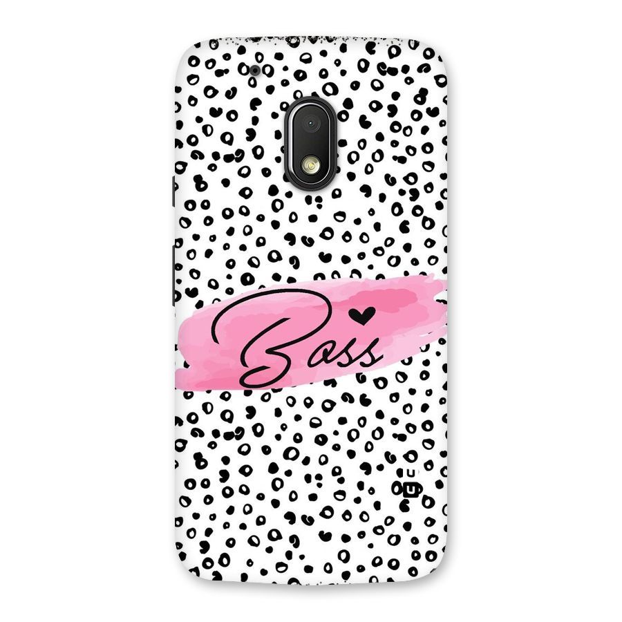 Polka Boss Back Case for Moto G4 Play