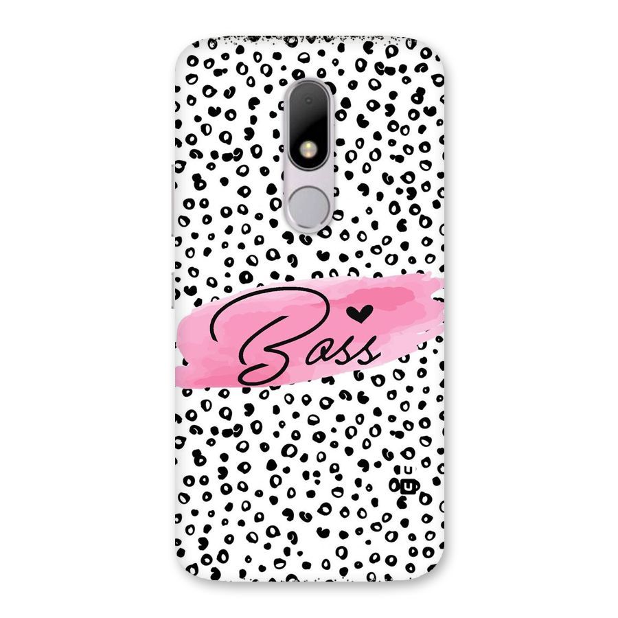 Polka Boss Back Case for Moto M