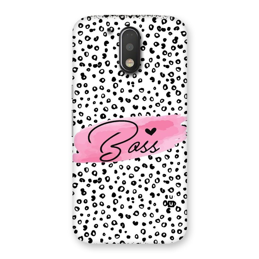 Polka Boss Back Case for Motorola Moto G4 Plus