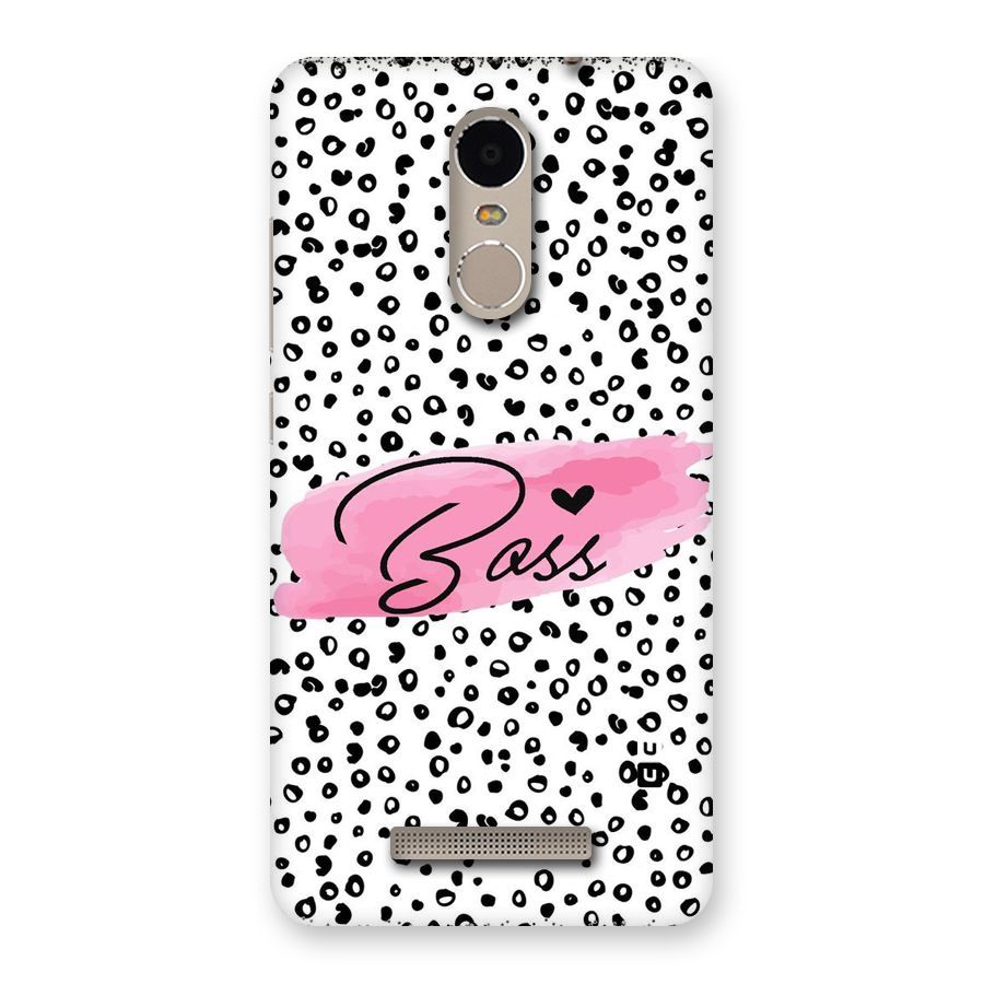 Polka Boss Back Case for Xiaomi Redmi Note 3