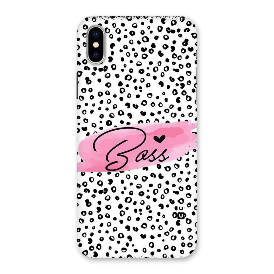 Polka Boss Back Case for iPhone XS