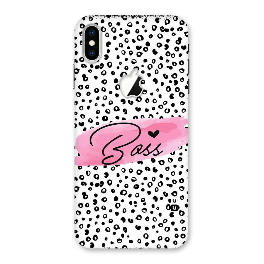 Polka Boss Back Case for iPhone XS Max Apple Cut