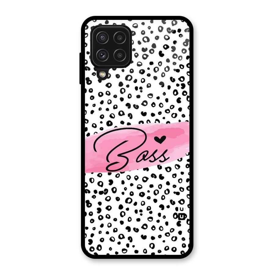 Polka Boss Glass Back Case for Galaxy A22 4G