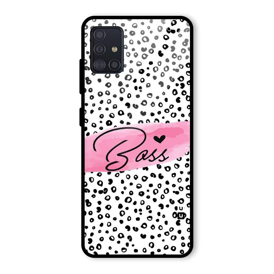 Polka Boss Glass Back Case for Galaxy A51