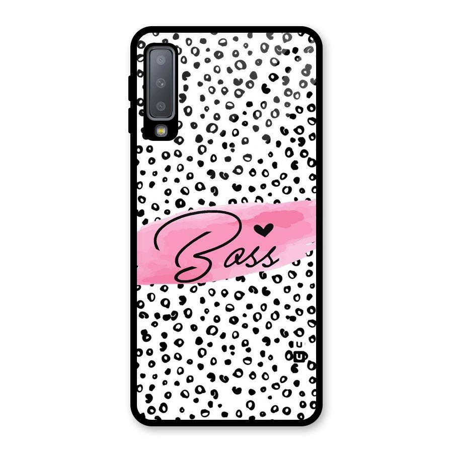Polka Boss Glass Back Case for Galaxy A7 (2018)