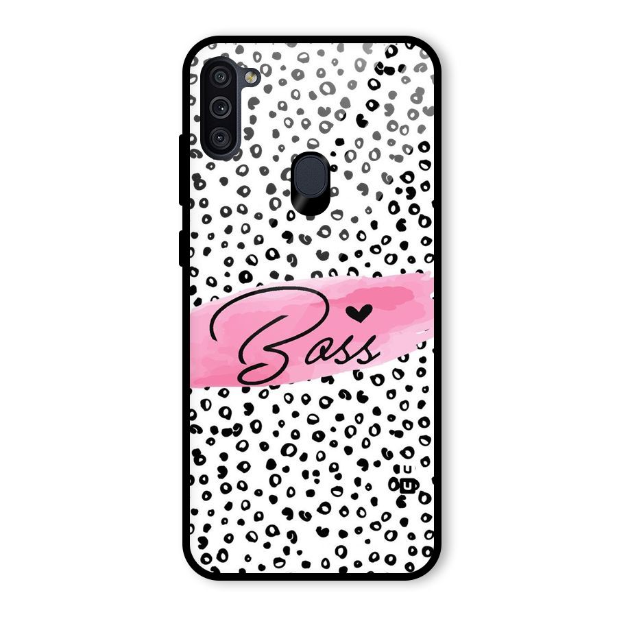 Polka Boss Glass Back Case for Galaxy M11