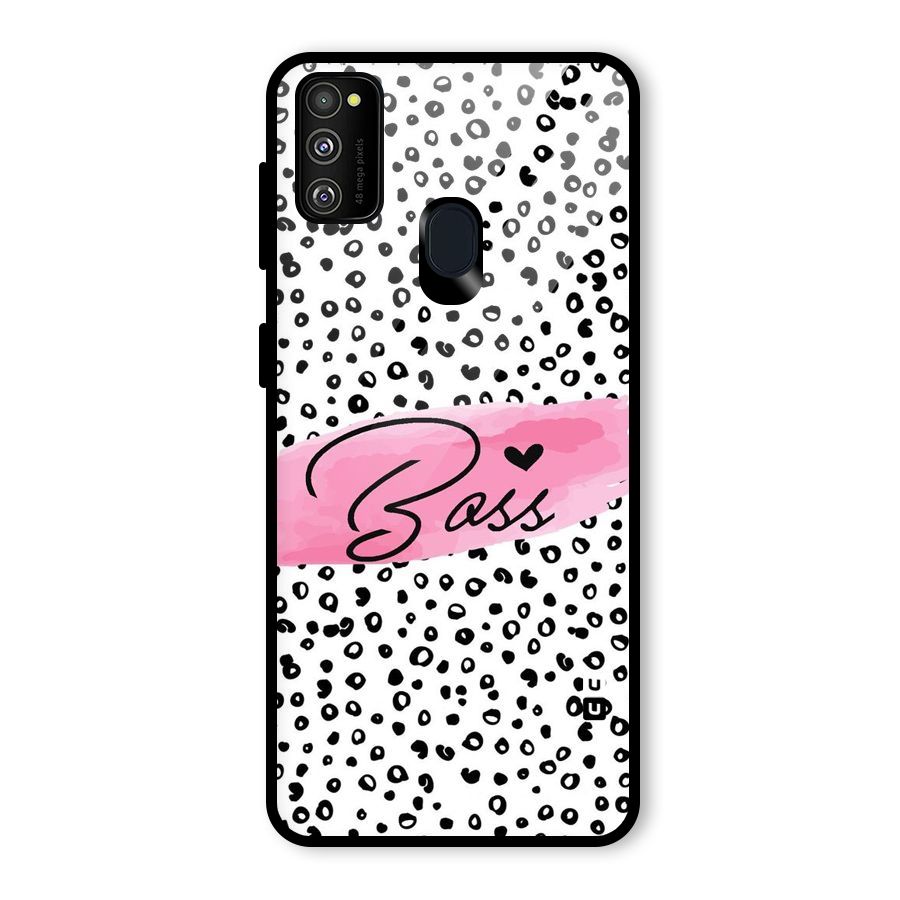 Polka Boss Glass Back Case for Galaxy M30s