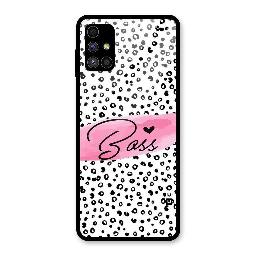 Polka Boss Glass Back Case for Galaxy M51