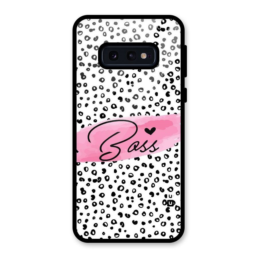Polka Boss Glass Back Case for Galaxy S10e
