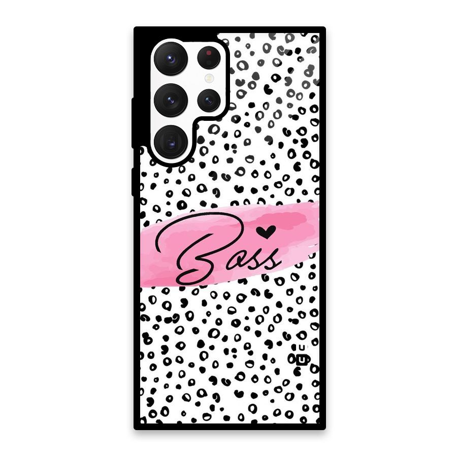 Polka Boss Glass Back Case for Galaxy S22 Ultra 5G