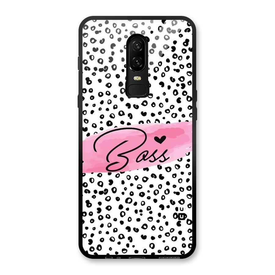 Polka Boss Glass Back Case for OnePlus 6