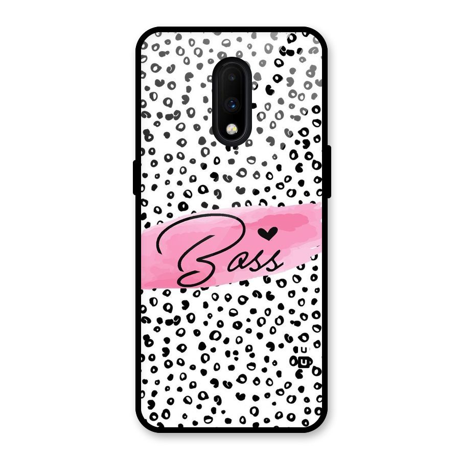 Polka Boss Glass Back Case for OnePlus 7