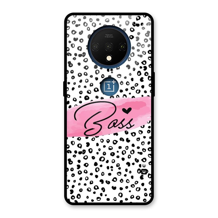 Polka Boss Glass Back Case for OnePlus 7T