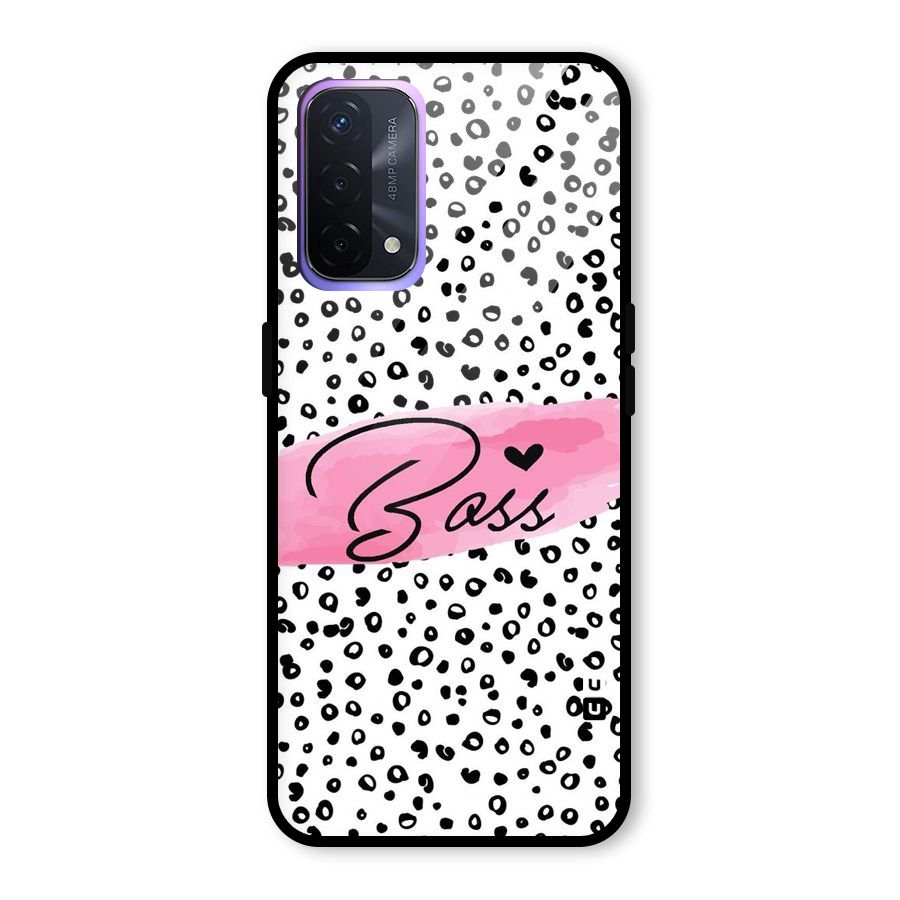 Polka Boss Glass Back Case for Oppo A74 5G