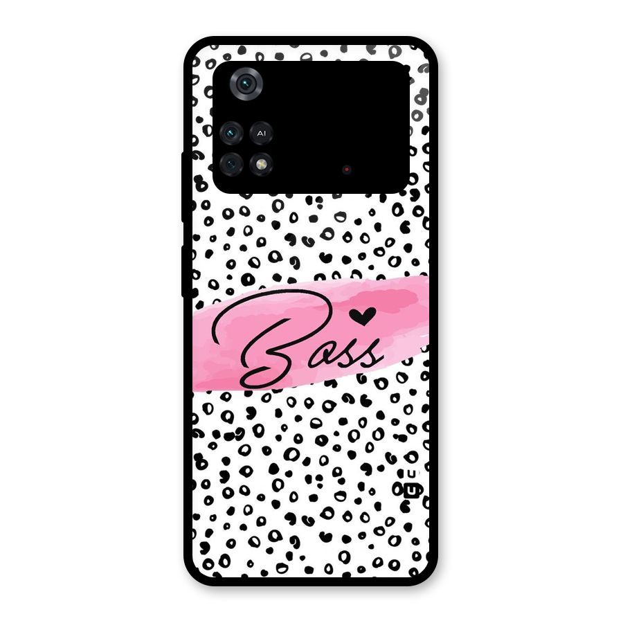 Polka Boss Glass Back Case for Poco M4 Pro 4G