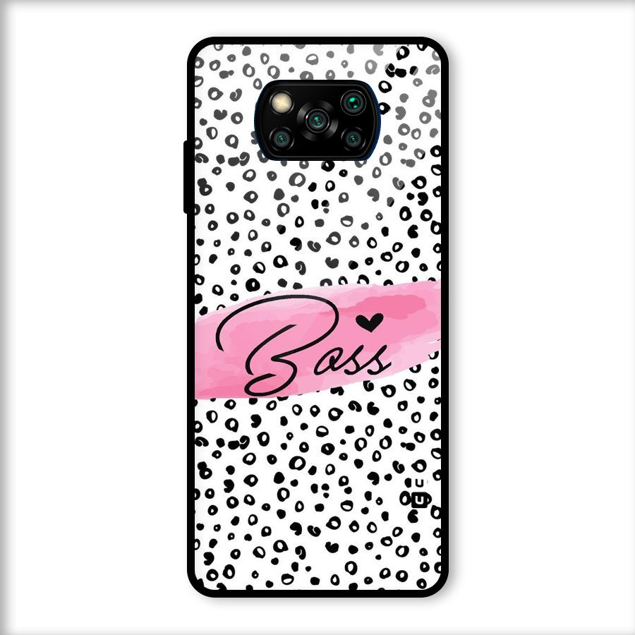 Polka Boss Glass Back Case for Poco X3