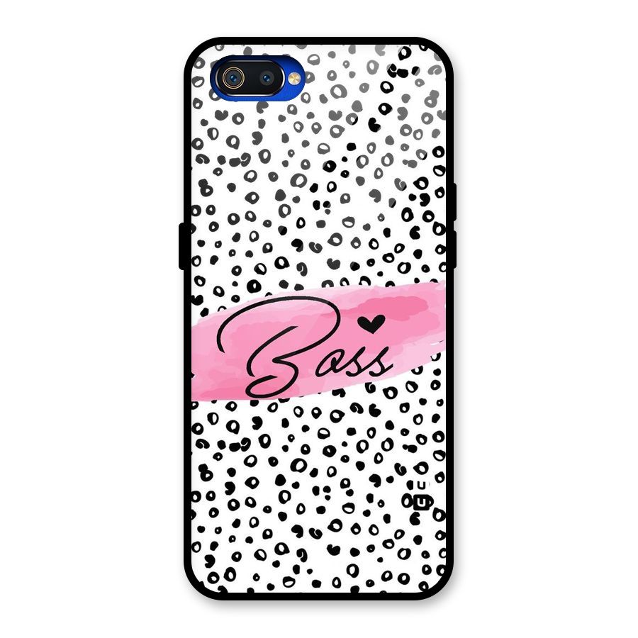 Polka Boss Glass Back Case for Realme C2