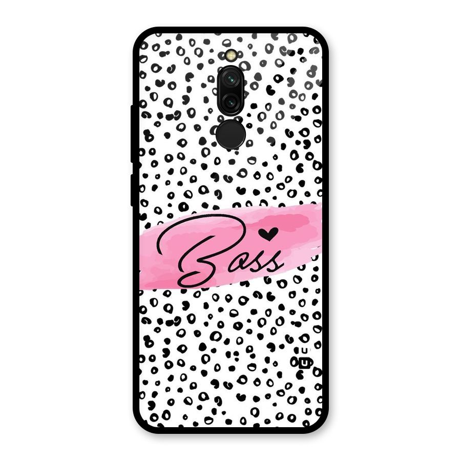 Polka Boss Glass Back Case for Redmi 8