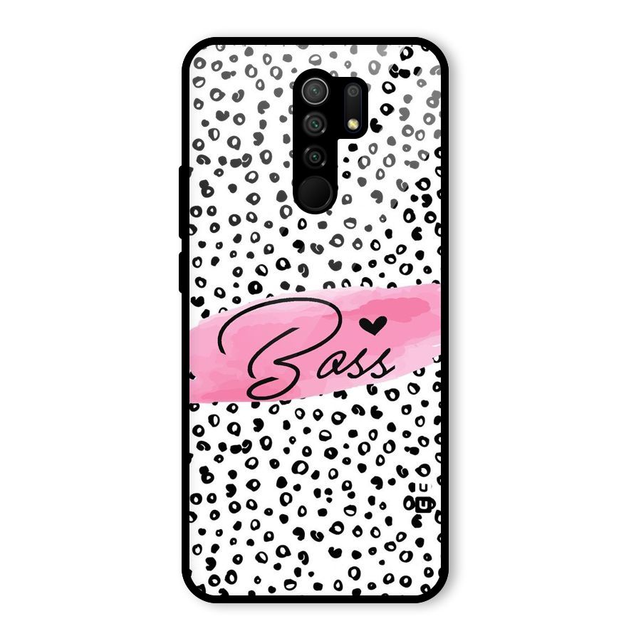 Polka Boss Glass Back Case for Redmi 9 Prime