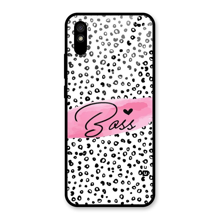 Polka Boss Glass Back Case for Redmi 9i