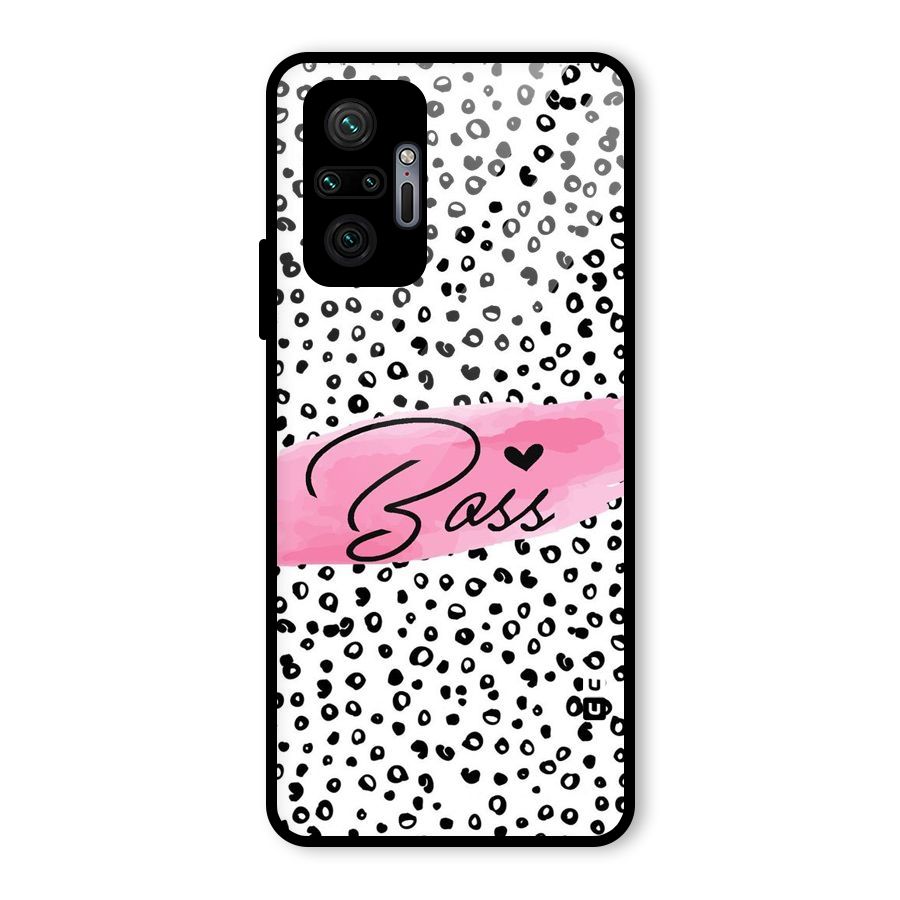 Polka Boss Glass Back Case for Redmi Note 10 Pro