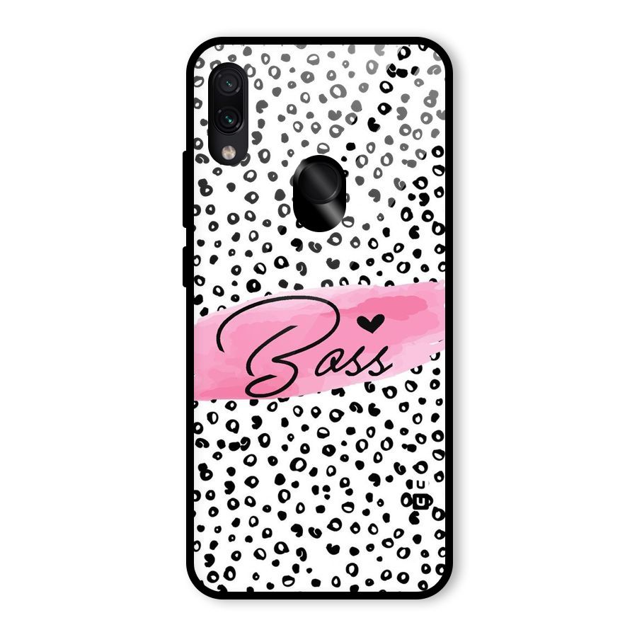 Polka Boss Glass Back Case for Redmi Note 7 Pro