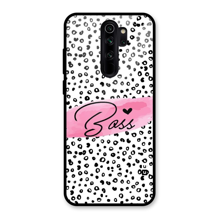Polka Boss Glass Back Case for Redmi Note 8 Pro