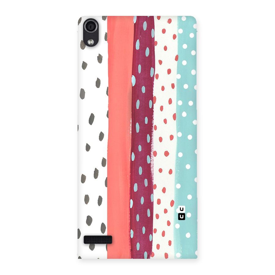 Polka Brush Art Back Case for Ascend P6